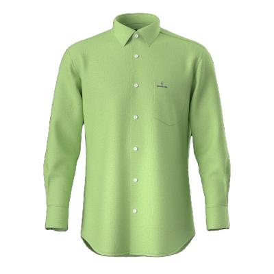 China Anti-pilling Men's Shirt Casual Mint Shirt Cotton Long Sleeve Canvas Blended Shirt For Men for sale