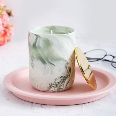 China Natural Soy Wax Scented Candles Latest Product High End Luxury Soy Wax Home Scent Candle In Ceramic Jar for sale