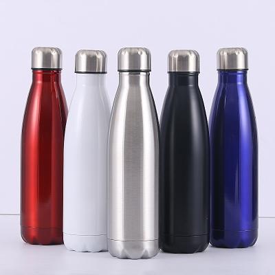 China WITH Custom Logo Portable 304 stainless steel vacuum cup double layer 500ml LID beverage thermos mug wholesale with metal lid for sale