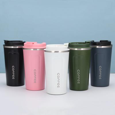 China WITH LID 2022 hot sale portable water cup for car, stainless steel coffee mug, outdoor sports water bottle with custom logo for sale