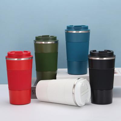 China WITH LID Wall Custom Double Wall Vacuum Stainless Steel Thermos Mug Travel Mug Reusable Insulated Coffee Tumble for sale