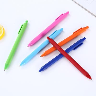 China office & School Pen High Quality Plastic Gel Pen Smooth Writing Colorful Click with Logo Custom Ballpoint Pens Wholesale Gel Kawaii Macaron for sale