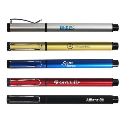 China office & School Pen High Quality Metal Gel Pen 0.5mm Point Black Ink Writing Smoothly For Office Business Gift With Custom Logo for sale