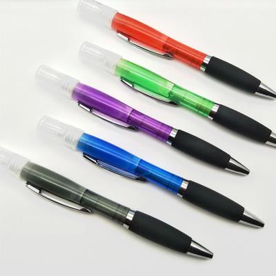 China office & Pen Ball Pens New Desigh Multifunctional Ballpoint Pen Transparent Parrel Portable School Spray Logo Custom Support for sale