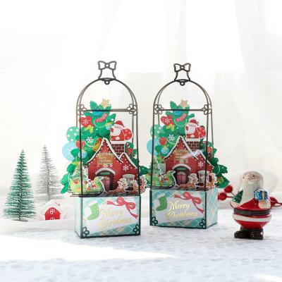 China American 3D Christmas Card Christmas Pop Up Card, Christmas Tree Card, Holiday Pop Up Card, for sale