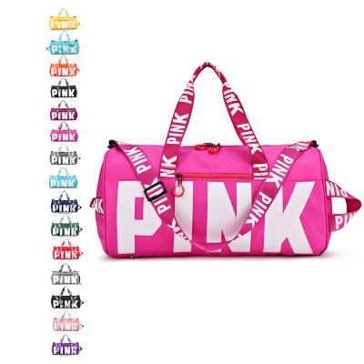 China Wholesale Custom Duffel Bag Eco-friendly Print Fashion Rose Tending Designer Waterproof Portable Polyester Luggage Gym Sport Travel Bag for sale