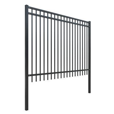 China Easily Assembled Outdoor Faux Wrought Iron Steel Fence Materials Swimming Pool Fencing Yards for sale