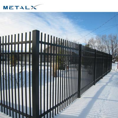 China China factory easily assembled decorative galvanized metal corten steel pipe wrought iron fence panel price for sale