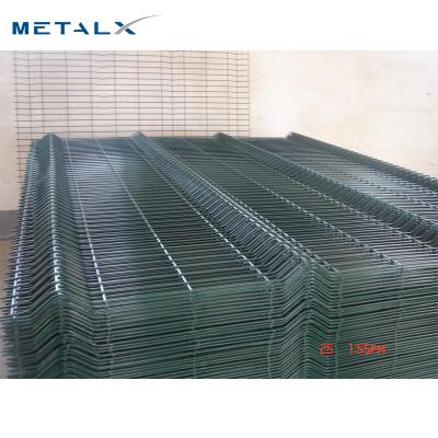 China Easily Assembled Outdoor 1.8x2.4m PVC Cotaed Welded Triangle Folding 3D Wire Mesh Fence For Sale for sale