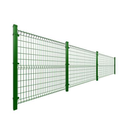 China Easily Assembled Powder Coated Curvy Welded 6 Gauge Steel Framed 3d Folding Wire Mesh Fence Ornaments for sale