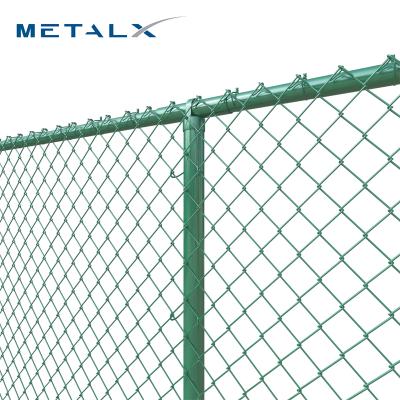 China Easily Assembled Heavy Duty Metalx Chain Link Fencing Galvanized With Post And Accessories For Sale for sale