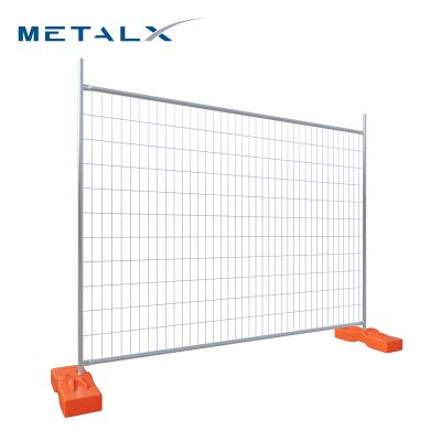 China Hot Selling Easily Assembled Galvanized Movable 1800x2100mm Road Safety Portable Temporary Australia Wire Mesh Fence for sale