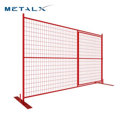 China Easily Assembled China No Dig Orange 50*50mm Temporary Garden Building Rental Ca Construction Fences 6 x 8 Mesh for sale