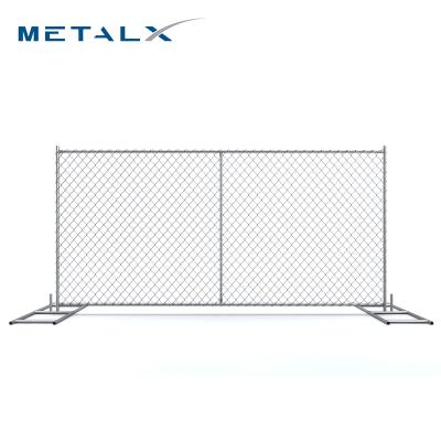 China Easily Assembled Metalx Chainlink Metal Construction Site Border Fencing Stock USA For Sale for sale