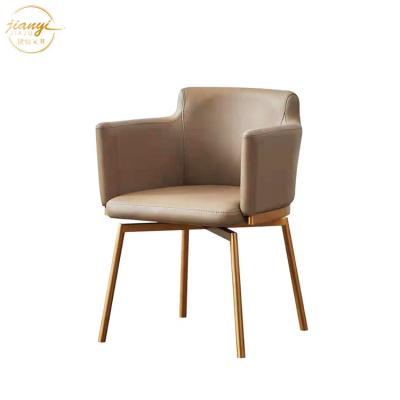 China Modern Minimalist Swivel Leatherette Single Swivel Dining Chair / Customized Dining Room Chairs for sale