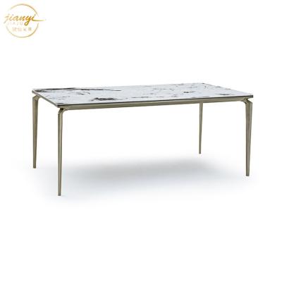 China (Other)Adjustable Rectangular Dining Table Restaurant Dining Table White Dining Table From Foshan Furniture Manufacturer for sale