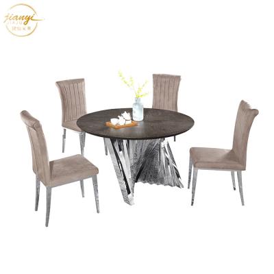 China Restaurant Adjustable Wedding Hotel Luxury Dining Table (Other) Sets Home Dining Table Design for sale