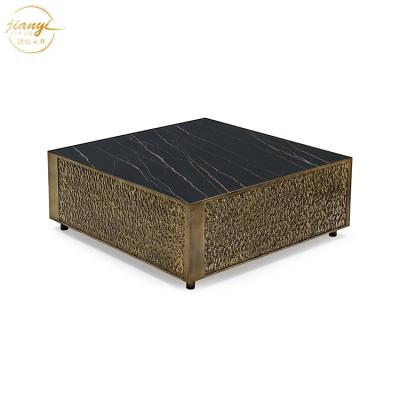 China OEM Design Living Room Modern Square Large Tea Coffee Table Centerpiece Table for sale