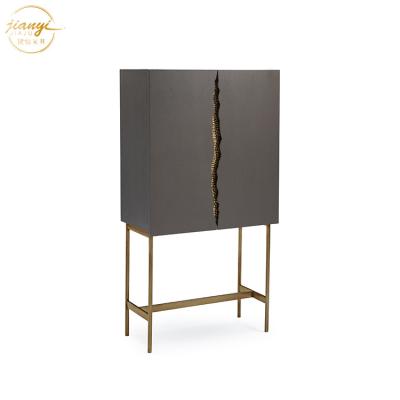 China OEM Design Modern Living Room Decoration Wine Cabinet Side Cabinet for sale