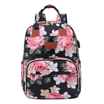 China Water Resistant Muti Function Diaper Backpack Mummy Bag For Lovely Baby Diaper Bag for sale