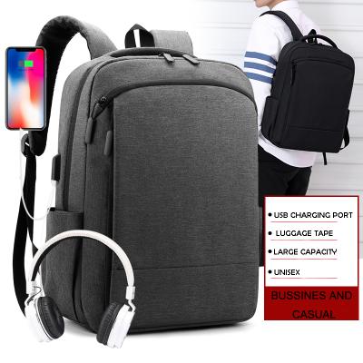 China With USB Fashion Business Laptop Bags School Travel Women Waterproof Men With USB Smart Backpack for sale