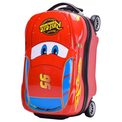 China Vintage Reusable Travel Time Rolled School Case ABS Trolley Luggage Bag, Small Car Shape Trolley Bag With Wheels for sale