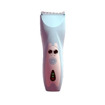 China Cordless Round Blade Ceramic Rechargeable Waterproof Baby LED Display USB Electric Hair Trimmer for sale