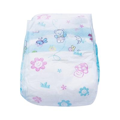 China Printed Disposable Baby Diapers pp Tape Cheap PE Film Baby Diaper Baby Disposable Diapers With PP Tape For Africa for sale