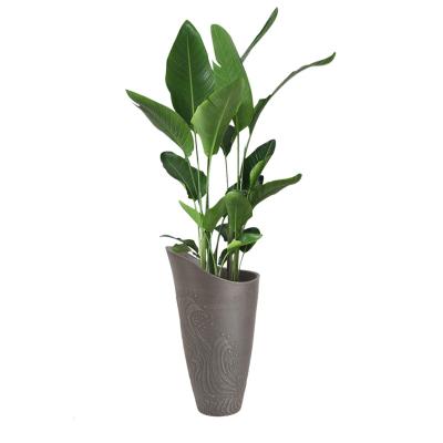 China Art Decor Wholesale Outdoor House Deco Modern Garden Large Outdoor Pot Plastic Flower Pots Planters for sale