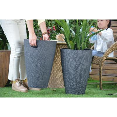 China Art Decor Greenship Manufacturer Tall Factory Plastic Indoor Outdoor Decorative Pot For Sale for sale