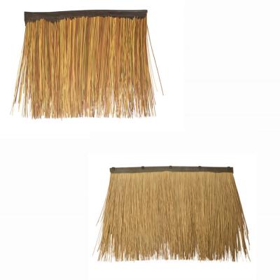 China Self-waterproof grass reed thatch tiles for synthetic thatch roofing/gazebo/pavilion/cabin hut for sale