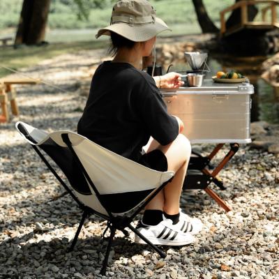 China Moon Modern Outdoor Portable Chair Factory Folding Beach Chair Foldable Camping Chair For Adults for sale