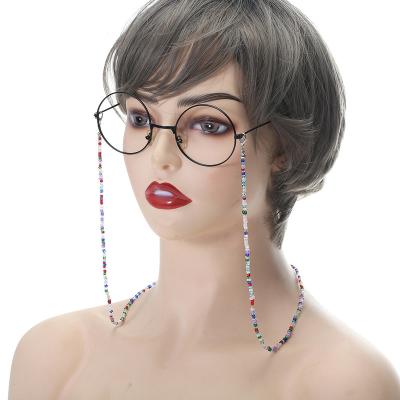 China Lanyard For Women Multicolor Pearl Chain Acrylic Sunglasses Anti Slip Face Mask Glasses Tie Beaded Tassel Accessories K004 for sale