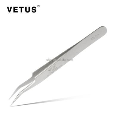 China Newest Vetus 3 Piece Eyelash Extension Tweezers Set With Magnetic Case 90 Degreeall New Design For Eyelash Extension Eyebrow Tweezers for sale