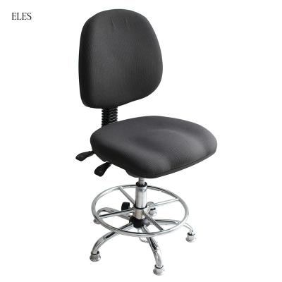 China PU Foam Anti PVC Fabric Anti Static Leather (Height) Anti-Static Chair Tall Adjustable Static Work Stool for sale