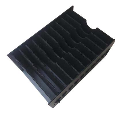 China Recyclable ESD Conductive Assembly Conductive Containers Antistatic Tray for sale