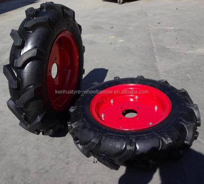 China good quality competitve price farming parts 5.00-12 agricultural tire with 5.00-12 rim for sale