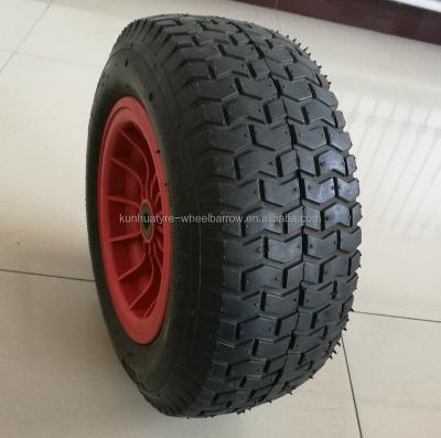 China Competitive Price High Quality Plastic Rim Wheel 16x6.50-8 Pneumatic Wheel Barrow Wheel 16x6.50-8 for sale