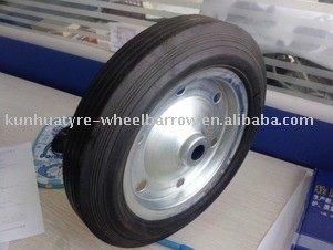 China rubber solid wheel 380x80 with galavanized rim or concrete mixer wheel 380x80 for sale