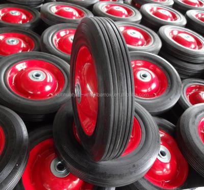 China good quality competitive price 8 inch rubber material solid wheel 8x1.75 8