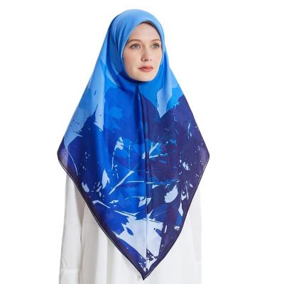 China Square Size Printed Veil Silk Hijab Muslim Hijab Bawal Cotton Veil Wedding for sale