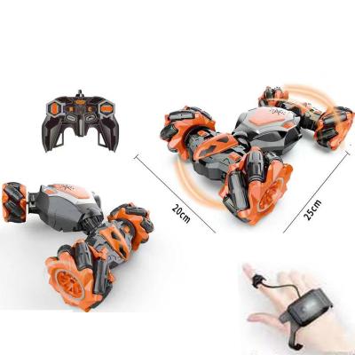 China New and Popular Radio Control Twisted Watch Control Car with Light and Music RC Drift Car Watch Control for sale