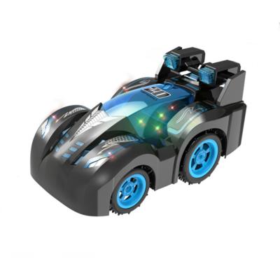 China With Children Light Remote Control Car Rotating Head Up Stunt Remote Control Car With Light Charging Remote Control Car Toys for sale