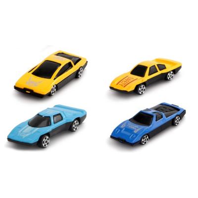 China 1:64 Alloy Friction Toy Mini Sliding Resistant Set Children Boy Toy Car Crash Baby Inertia Car Model for sale