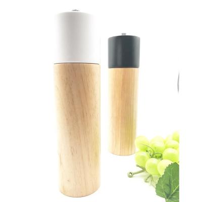 China Sustainable Salt Pepper Mill Wooden Manual Salt and Pepper Grinder Kitchen Tools for sale