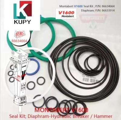 China Breaker Hammer XPS BREAKER HAMMER FOR Montabert V1600 Seal Kit 86634664 Diaphragm 86633914 Membrane for sale