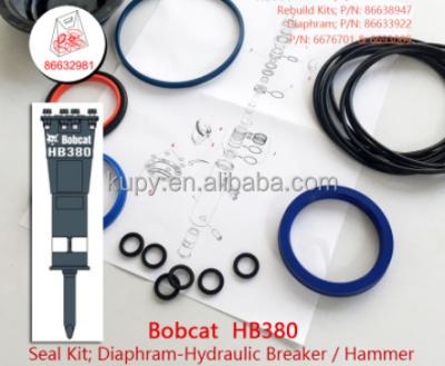 China Breaker Hammer XPS n OK Breaker Hammer Gasket Kit For Wildcat HB380 86632981 Diaphragm 6676701 Rebuild Kits 86638947 for sale
