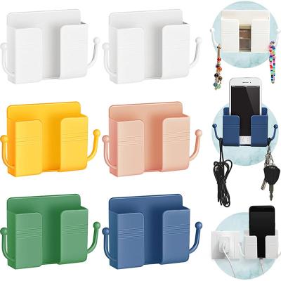 China Home Multi-Function Wall Mounted Punch-free Organizer Remote Control Cell Phone Socket Stand Holder Waterproof Filling Holder for sale