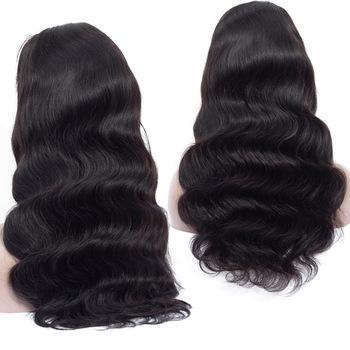 China Body Wave Hair Material And Body Wave Style Swiss Sheer Lace Frontal Wigs With Baby Hair for sale