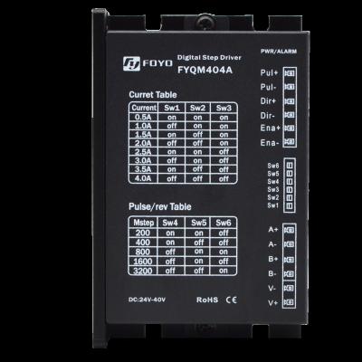 China Stepper Driver FYQM404A DC24~50V 0.5~4.0A Replace Nema17 Stepper Phase, 23 TB6600 DSP Digital 96x60.5x24.5mm Driver For 2 Stepper Motors for sale